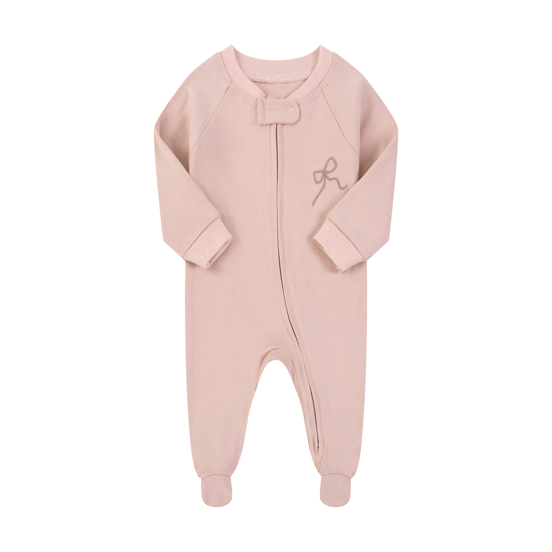 Cotton Baby Onesies Zipper - Tutina per Neonati Somenie Primavera-Autunno, Manica