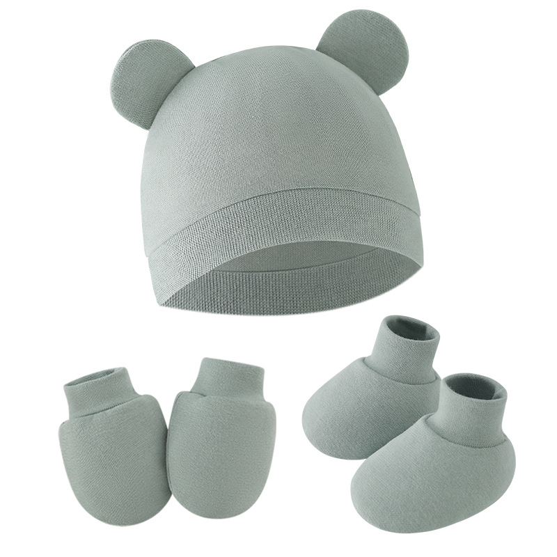 Infant Beanie Hat With Ears - Simpatico cappello da bambino Guanti da