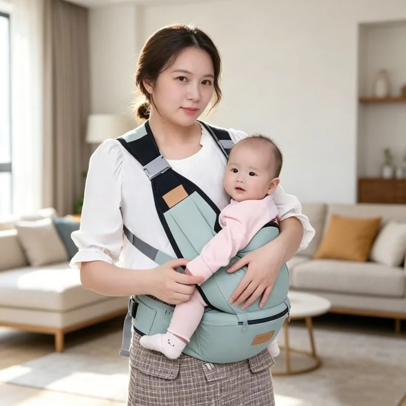 Ergonomic Baby Carrier Newborn To Toddler - Marsupio Ergonomico Multifunzionale per Neonati, Porta