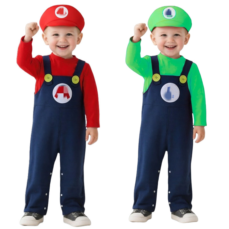 Baby Clothes - Costume da idraulico per bambini Rosso