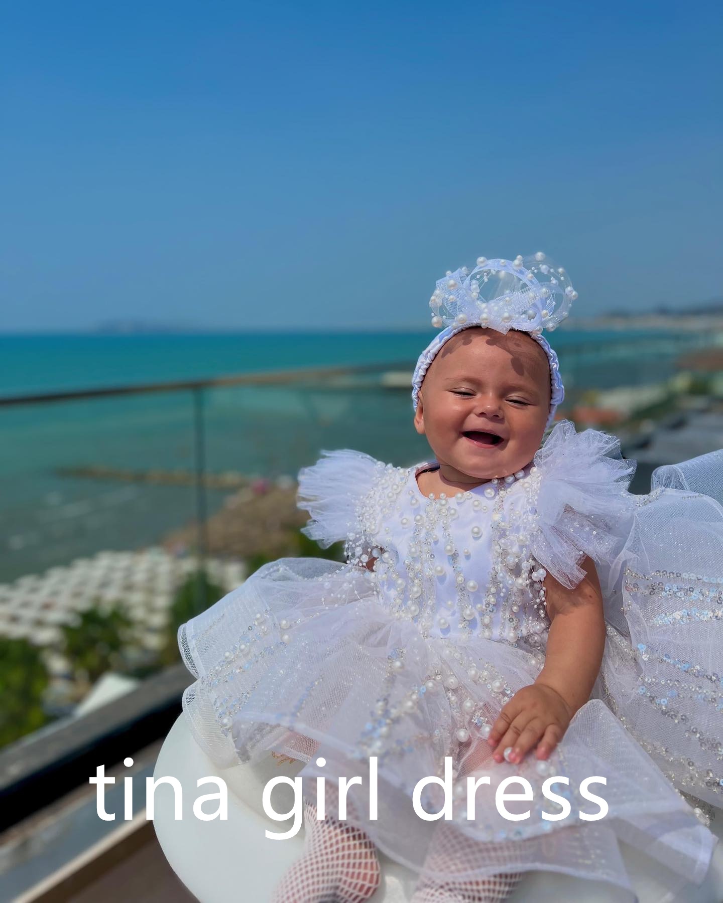 Abiti da damigella bianchi da  - Toddler Girl Tulle Party Dress recensione e prezzo