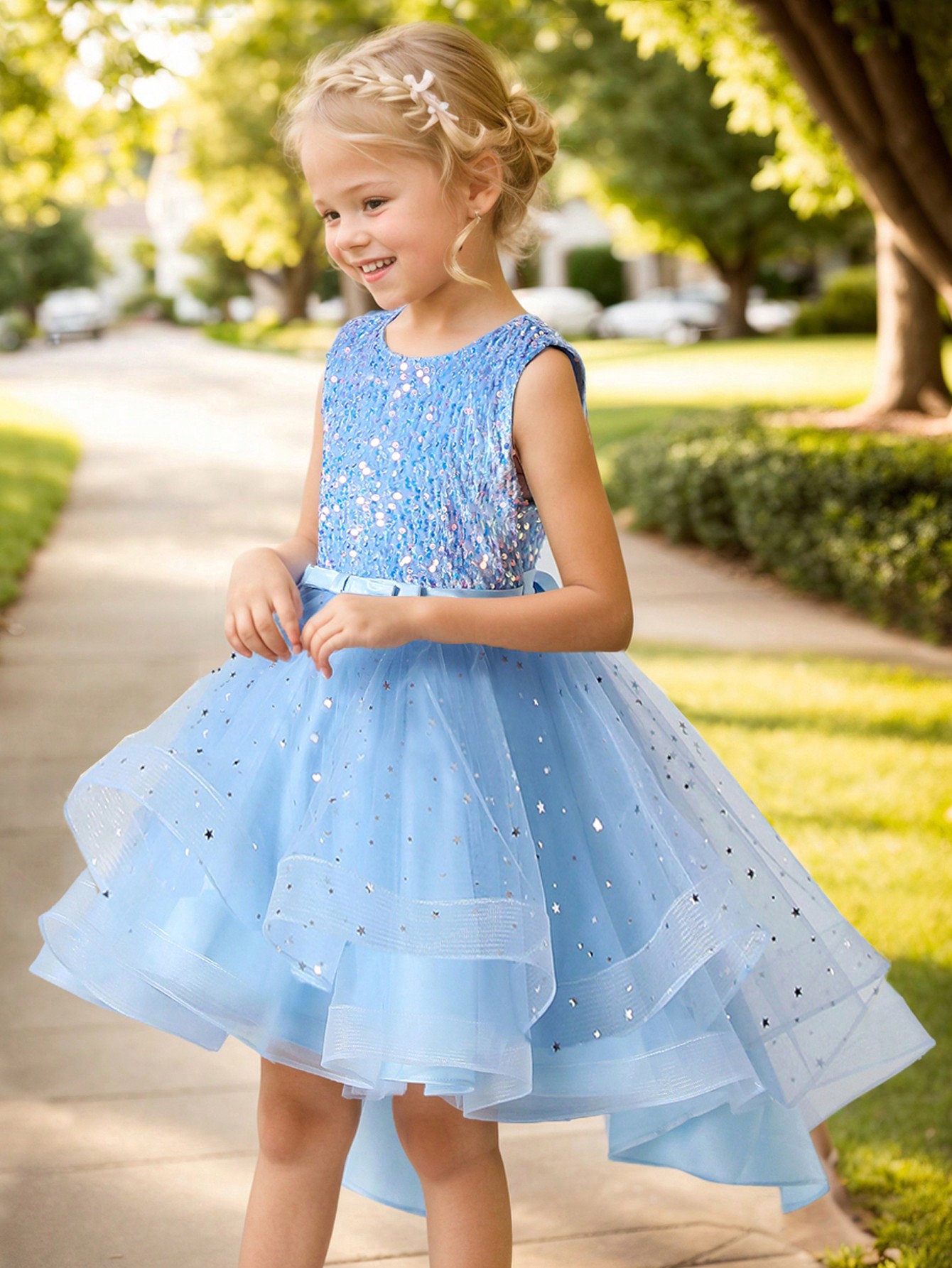 Abito da Principessa per Bambi - Toddler Girl Tulle Party Dress recensione e prezzo