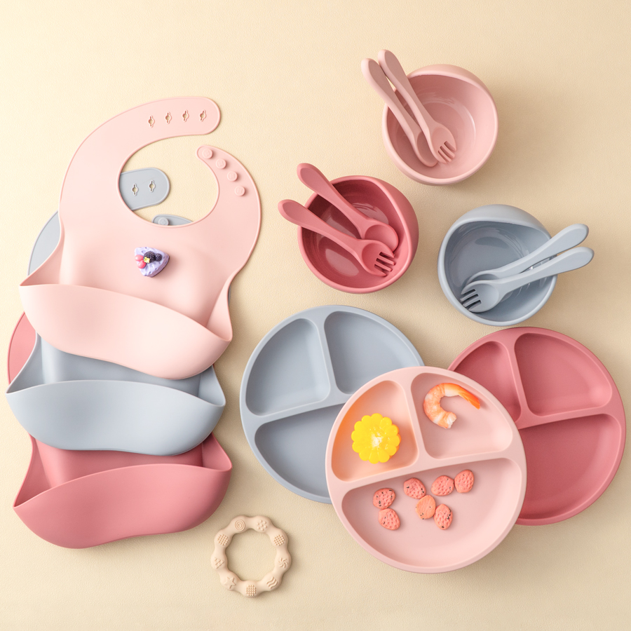 5 pezzi set di alimentazione i - Waterproof Baby Bibs Silicone recensione e prezzo