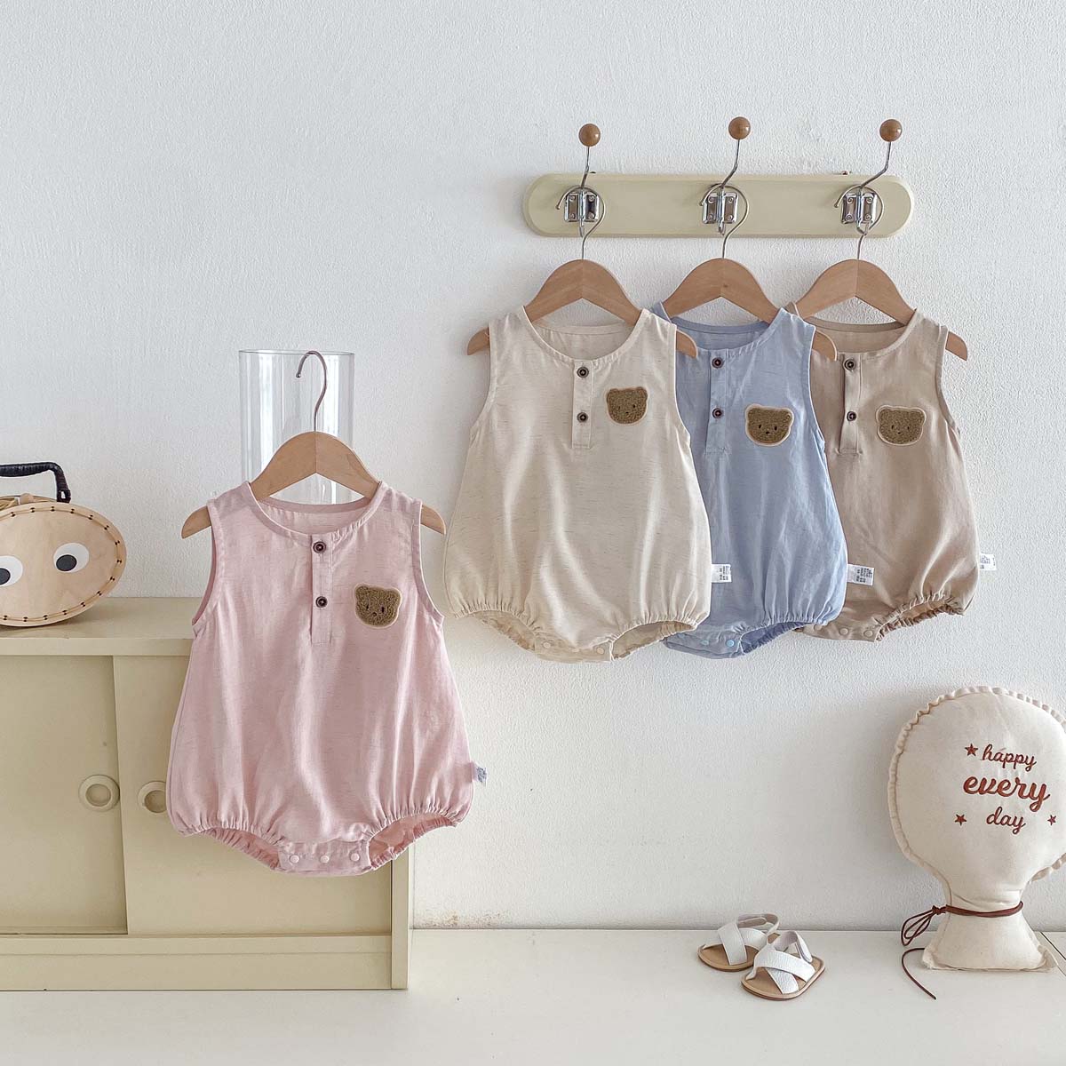Tutina Estiva Sottile Senza Ma - Baby Summer Linen Sleeveless Jumpsuit recensione e prezzo