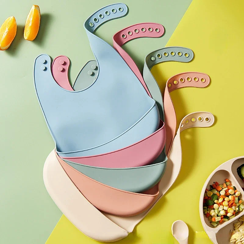 1-4 Pezzi Bavaglini Regolabili - Waterproof Baby Bibs Silicone recensione e prezzo