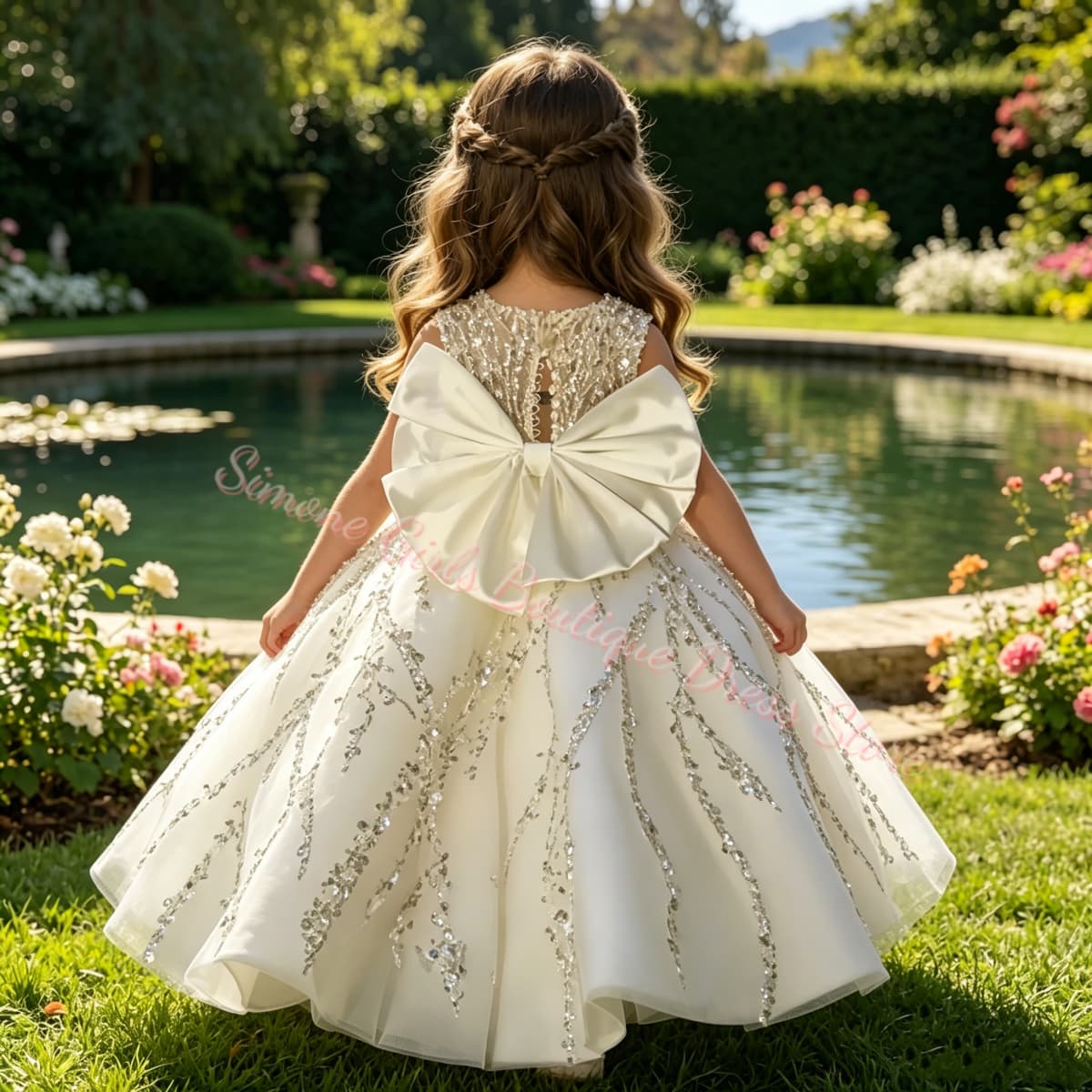 Abito da Damigella con Perline - Toddler Girl Tulle Party Dress recensione e prezzo